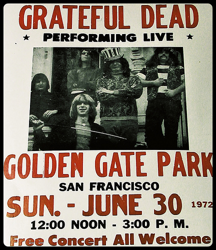 Grateful Dead Free Concert Golden Gate Park